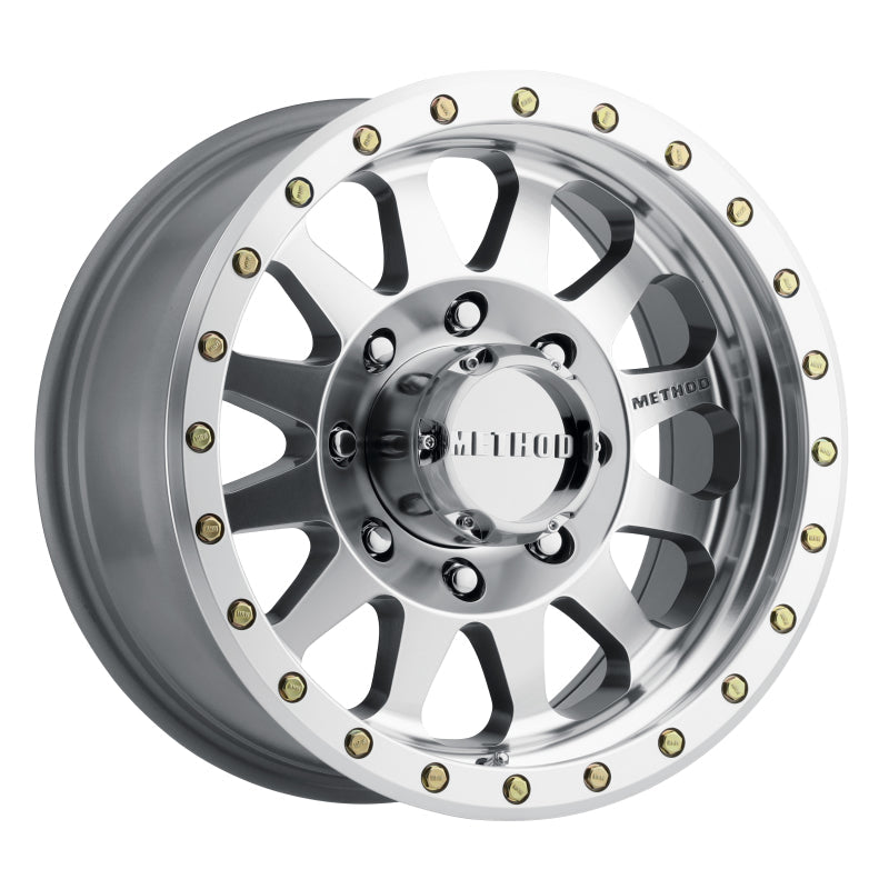Method Wheels MR304 Double Standard 20x10 -18mm Offset 8x6.5 130.81mm CB Machined/Clear Coat Wheel