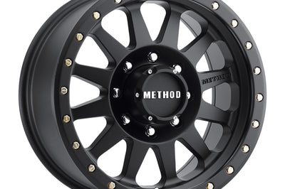 Method Wheels MR304 Double Standard 20x10 -18mm Offset 8x6.5 130.81mm CB Matte Black Wheel
