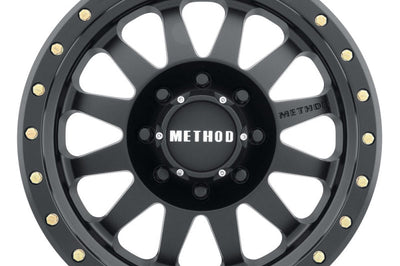 Method Wheels MR304 Double Standard 20x10 -18mm Offset 8x6.5 130.81mm CB Matte Black Wheel