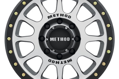 Method Wheels MR305 NV 17x8.5 0mm Offset 8x6.5 130.81mm CB Machined/Black Street Loc Wheel