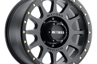 Method Wheels MR305 NV 18x9 + 18mm Offset 8x6.5 130.81mm CB Matte Black Wheel