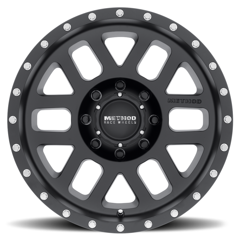 Method Wheels MR306 Mesh 18x9 -12mm Offset 8x6.5 130.81mm CB Matte Black Wheel