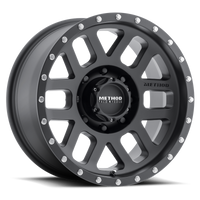 Method Wheels MR306 Mesh 18x9 -12mm Offset 8x6.5 130.81mm CB Matte Black Wheel
