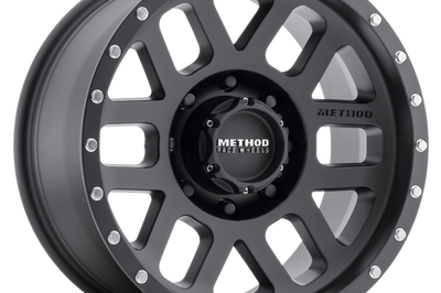 Method Wheels MR306 Mesh 18x9 -12mm Offset 8x6.5 130.81mm CB Matte Black Wheel