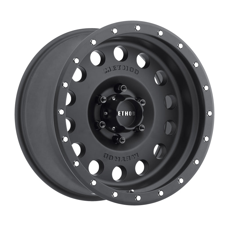 Method Wheels MR307 Hole 17x8.5 0mm Offset 6x5.5 108mm CB Matte Black Wheel