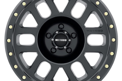 Method Wheels MR309 Grid 17x8.5 0mm Offset 5x150 116.5mm CB Matte Black Wheel