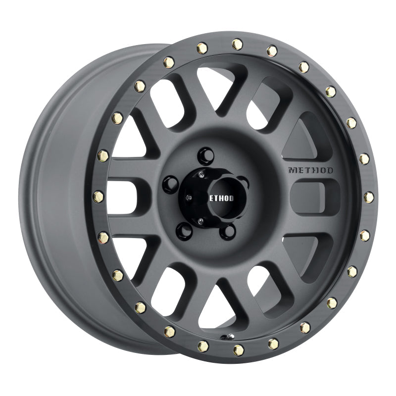 Method Wheels MR309 Grid 17x8.5 0mm Offset 5x150 116.5mm CB Titanium/Black Street Loc Wheel