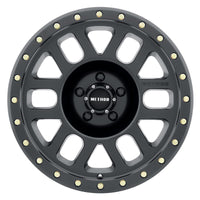 Method Wheels MR309 Grid 17x8.5 0mm Offset 5x5 94mm CB Matte Black Wheel