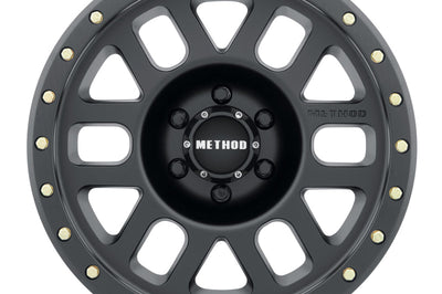 Method Wheels MR309 Grid 17x8.5 0mm Offset 6x120 83mm CB Matte Black Wheel