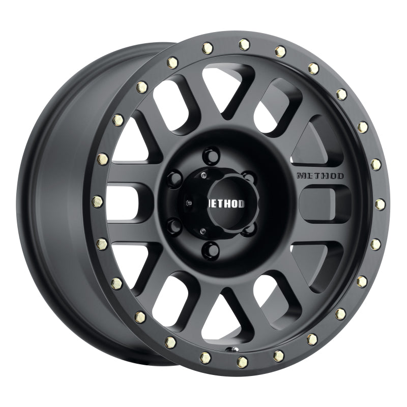 Method Wheels MR309 Grid 17x8.5 0mm Offset 6x135 94mm CB Matte Black Wheel