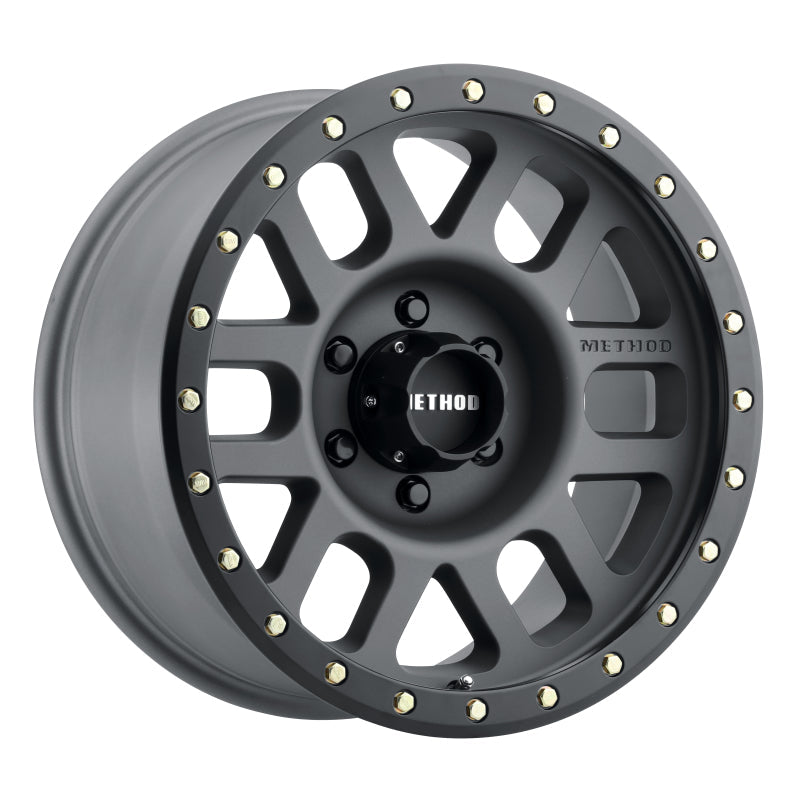 Method Wheels MR309 Grid 17x8.5 0mm Offset 6x5.5 108mm CB Titanium/Black Street Loc Wheel