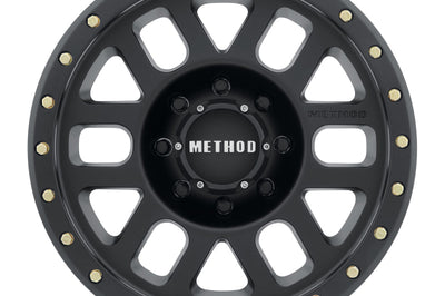 Method Wheels MR309 Grid 18x9 0mm Offset 8x180 130.81mm CB Matte Black Wheel
