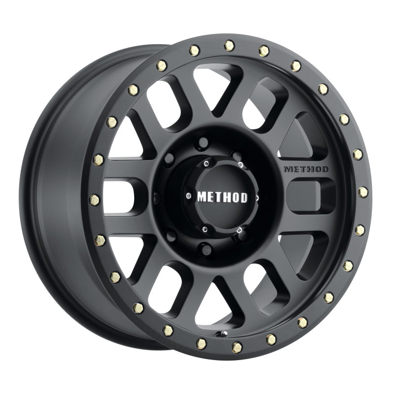 Method Wheels MR309 Grid 18x9 + 18mm Offset 8x6.5 130.81mm CB Matte Black Wheel