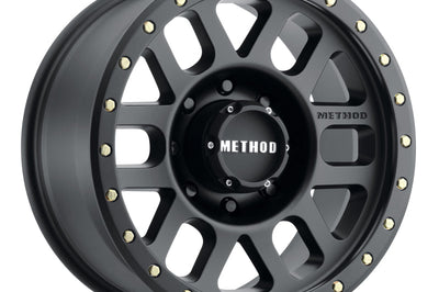 Method Wheels MR309 Grid 18x9 + 18mm Offset 8x6.5 130.81mm CB Matte Black Wheel