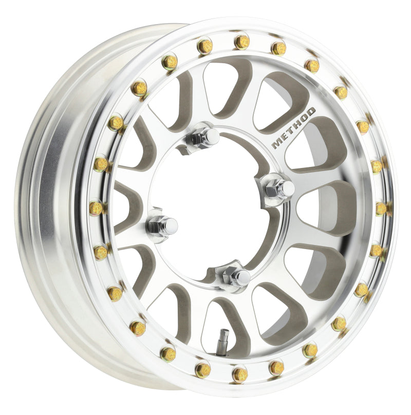 Method Wheels MR401-R UTV Beadlock 15x5 / 2.5 + 2.5/0mm Offset / 4x156 / 127mm CB Machined - Raw Wheel
