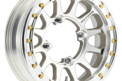 Method Wheels MR401-R UTV Beadlock 15x5 / 2.5 + 2.5/0mm Offset / 4x156 / 127mm CB Machined - Raw Wheel