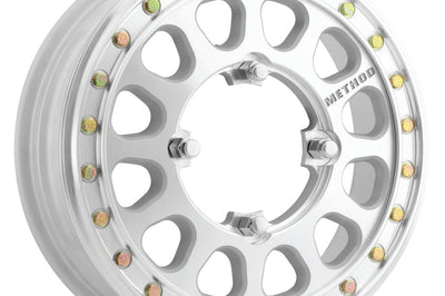 Method Wheels MR401-R UTV Beadlock 15x5 / 5 + 0/43mm Offset / 4x136 / 106mm CB Machined - Raw Wheel