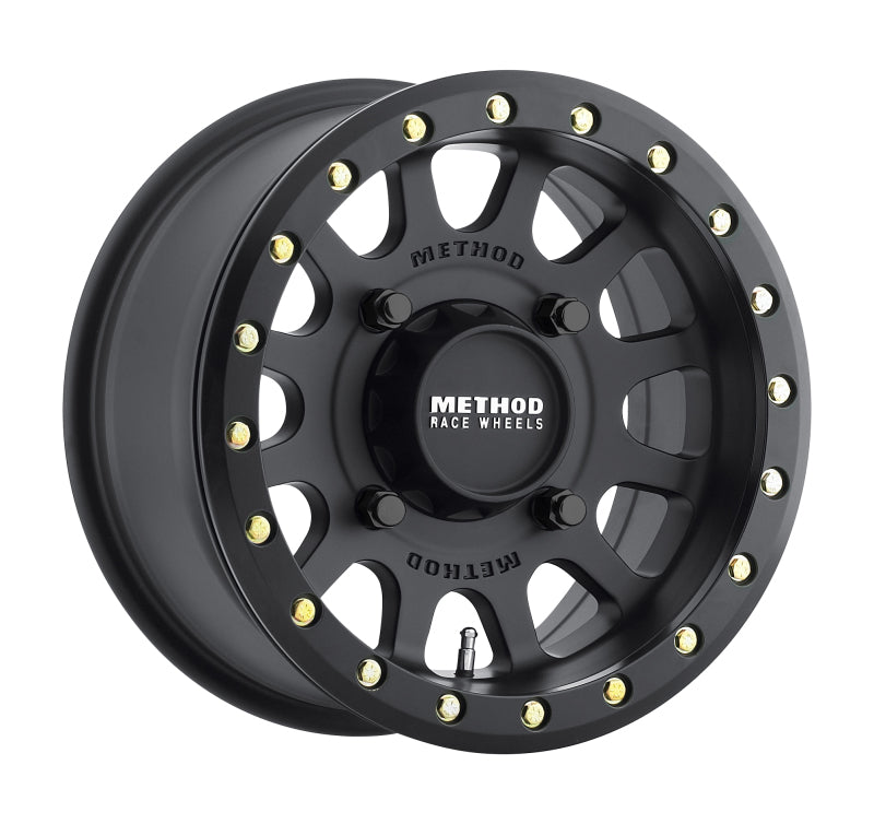 Method Wheels MR401 UTV Beadlock 14x7 / 5 + 2/38mm Offset / 4x156 / 132mm CB Matte Black Wheel