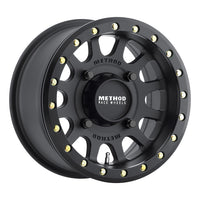 Method Wheels MR401 UTV Beadlock 14x7 / 5 + 2/38mm Offset / 4x156 / 132mm CB Matte Black Wheel