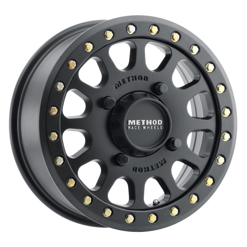 Method Wheels MR401 UTV Beadlock 15x6 / 5 + 1/53mm Offset / 4x136 / 106mm CB Matte Black Wheel