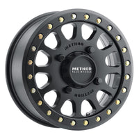 Method Wheels MR401 UTV Beadlock 15x6 / 5 + 1/53mm Offset / 4x136 / 106mm CB Matte Black Wheel