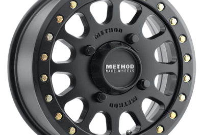 Method Wheels MR401 UTV Beadlock 15x6 / 5 + 1/53mm Offset / 4x136 / 106mm CB Matte Black Wheel