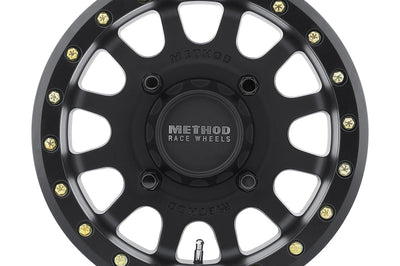 Method Wheels MR401 UTV Beadlock 15x7 / 4 + 3/13mm Offset / 4x136 / 106mm CB Matte Black Wheel