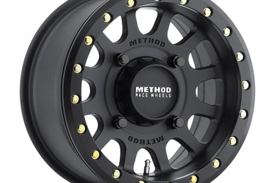 Method Wheels MR401 UTV Beadlock 15x7 / 4 + 3/13mm Offset / 4x136 / 106mm CB Matte Black Wheel