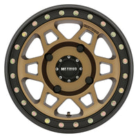 Method Wheels MR405 UTV Beadlock 15x7 4 + 3/13mm Offset 4x156 132mm CB Bronze Wheel - Matte Black Ring