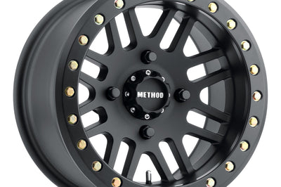 Method Wheels MR406 UTV Beadlock 14x10 / 5 + 5/0mm Offset / 4x136 / 106mm CB Matte Black Wheel