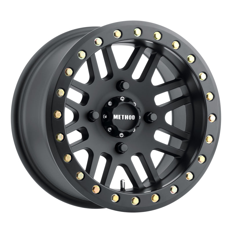 Method Wheels MR406 UTV Beadlock 15x10 / 5 + 5/-2mm Offset / 4x156 / 132mm CB Matte Black Wheel
