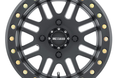 Method Wheels MR406 UTV Beadlock 15x8 / 4 + 4/0mm Offset / 4x136 / 106mm CB Matte Black Wheel