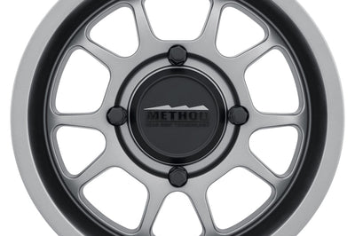 Method Wheels MR409 Bead Grip 15x10 / 5 + 5/0mm Offset / 4x136 / 106.25mm CB Steel Grey Wheel