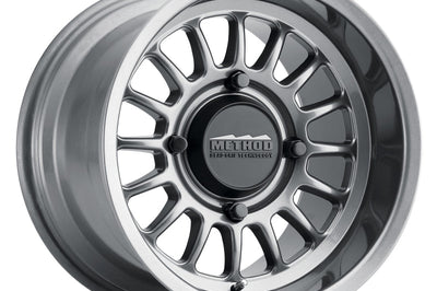 Method Wheels MR411 Bead Grip 14x7 / 4 + 3/13mm Offset / 4x156 / 132mm CB Gloss Titanium Wheel