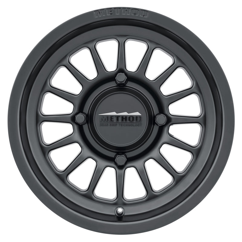 Method Wheels MR411 Bead Grip 15x7 / 4 + 3/13mm Offset / 4x156 / 132mm CB Matte Black Wheel