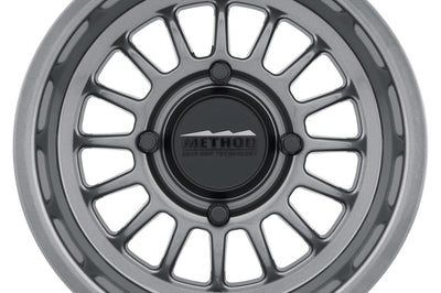 Method Wheels MR411 Bead Grip 15x7 / 5 + 2/38mm Offset / 4x156 / 132mm CB Gloss Titanium Wheel