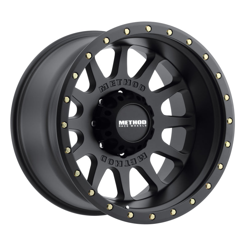 Method Wheels MR605 NV 20x10 -24mm Offset 8x6.5 121.3mm CB Matte Black Wheel