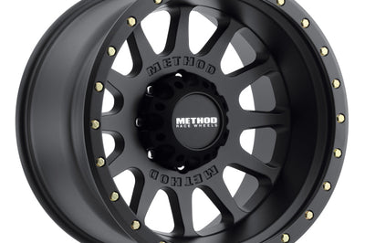 Method Wheels MR605 NV 20x10 -24mm Offset 8x6.5 121.3mm CB Matte Black Wheel