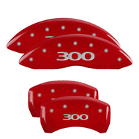 MGP 4 Caliper Covers Engraved Front & Rear 300 Red finish silver ch - Brakes Rotors Pads