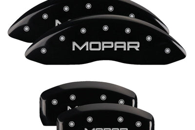 MGP 4 Caliper Covers Engraved Front & Rear C5/Corvette Black finish silver ch - Brakes Rotors Pads