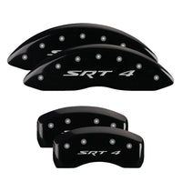 MGP 4 Caliper Covers Engraved Front & Rear C6/Corvette Black finish silver ch Brakes Rotors Pads