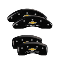 MGP 4 Caliper Covers Engraved Front & Rear Impala Black finish silver ch - Brakes Rotors Pads