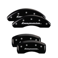 MGP 4 Caliper Covers Engraved Front & Rear Impala Black finish silver ch - Brakes Rotors Pads