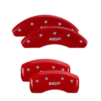 MGP 4 Caliper Covers Engraved Front & Rear JEEP Red finish silver ch - Brakes Rotors Pads
