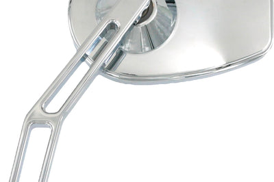 Pro One Micro Mirror V2 Cut Stem Left Chrome - Harddrive Products