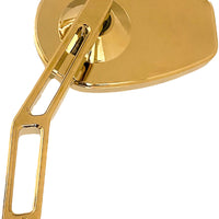 Pro One Micro Mirror V2 Cut Stem Right Gold Tin - Black - Harddrive Products