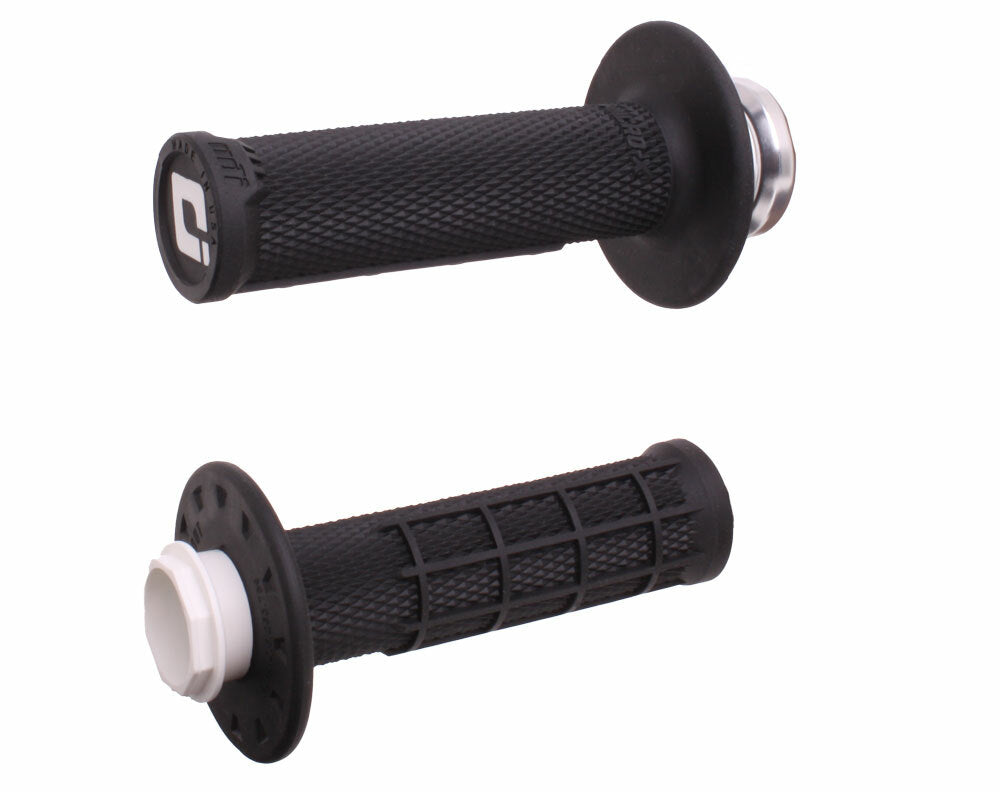 ODI Micro X Lock On Grips Half Waffle Black/Silver