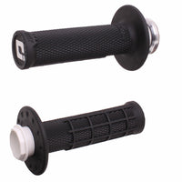 ODI Micro X Lock On Grips Half Waffle Black/Silver