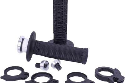 ODI Micro X Lock On Grips Half Waffle Black/Silver