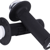 ODI Micro X Lock On Grips Half Waffle Black/Silver